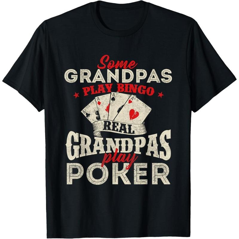 Real Grandpas Play Poker - Funny Card Player Casino Gambler T-Shirt made in usa Hoodie, Sweatshirt | HypeDripTees.com