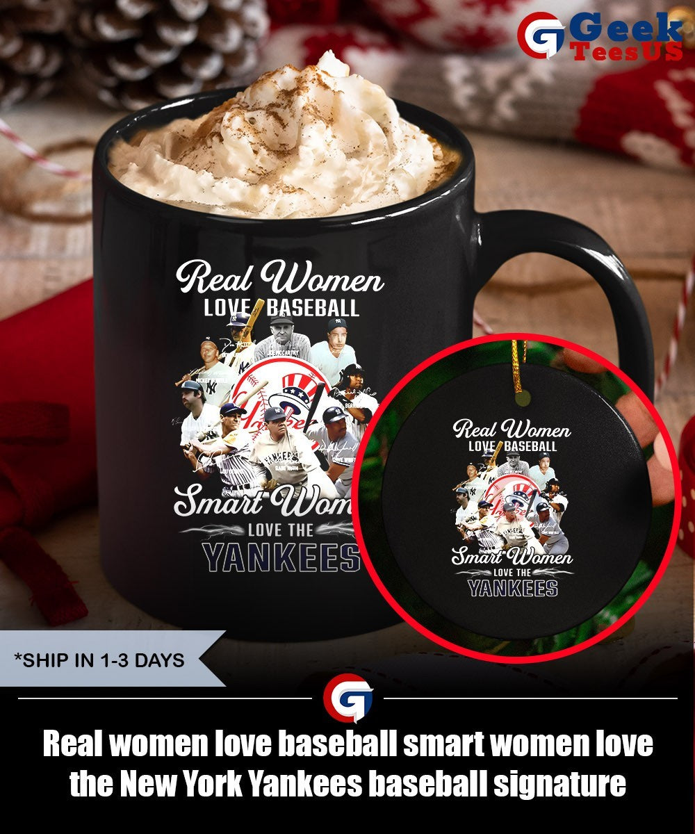 Real women love baseball smart women love the New York Yankees baseball signature shirt