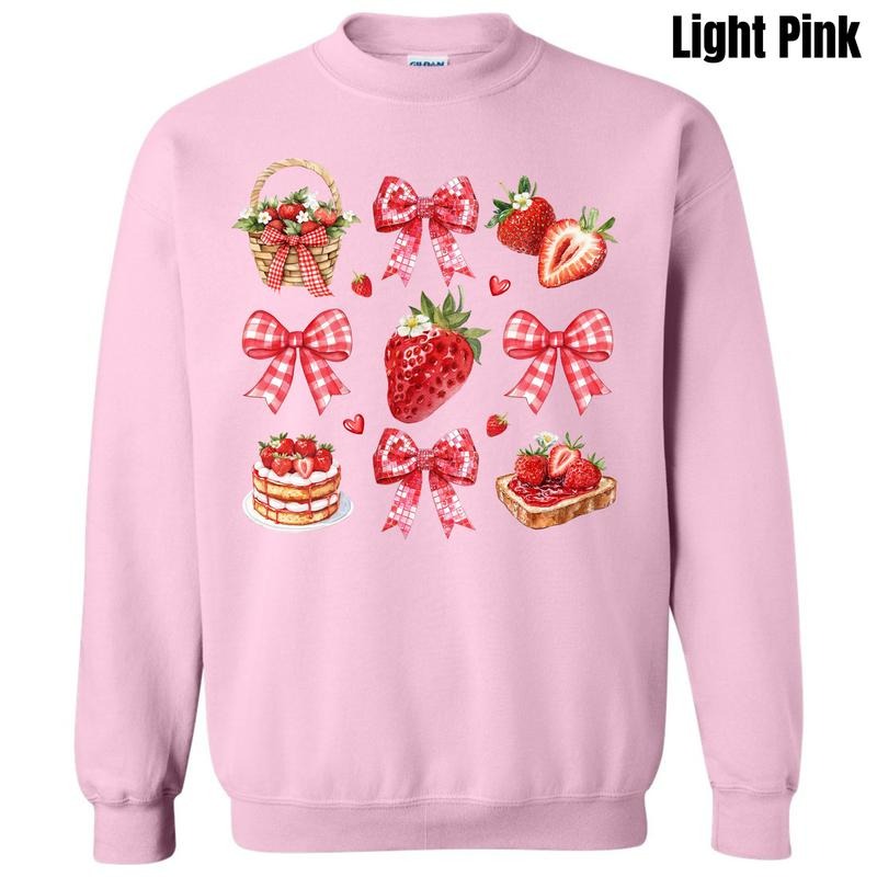 Red Berry Bow Collage Sweatshirt 'NLB' T-Shirts, Hoodie | HypeDripTees.com