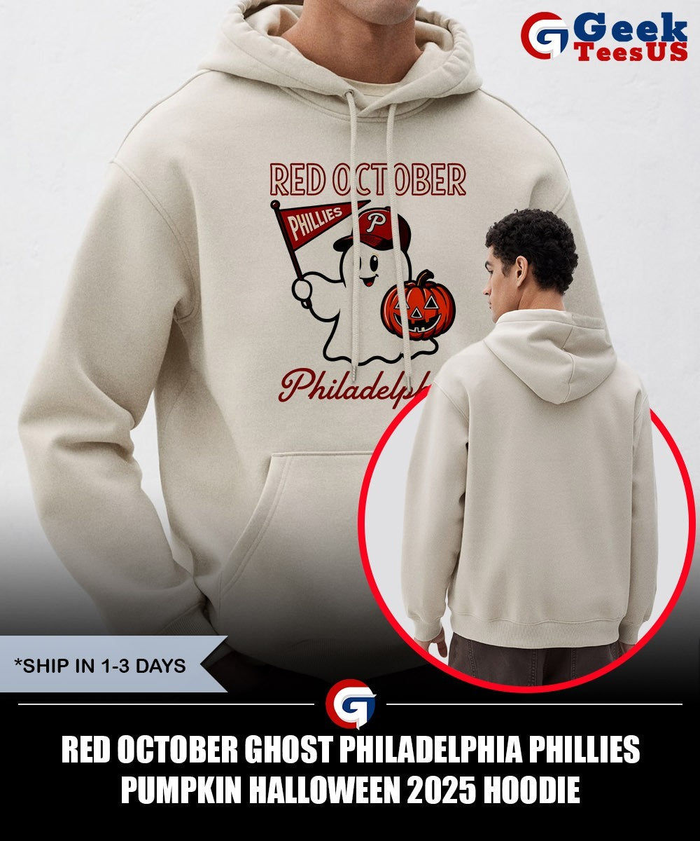 Red October Ghost Philadelphia Phillies pumpkin Halloween 2025 shirt