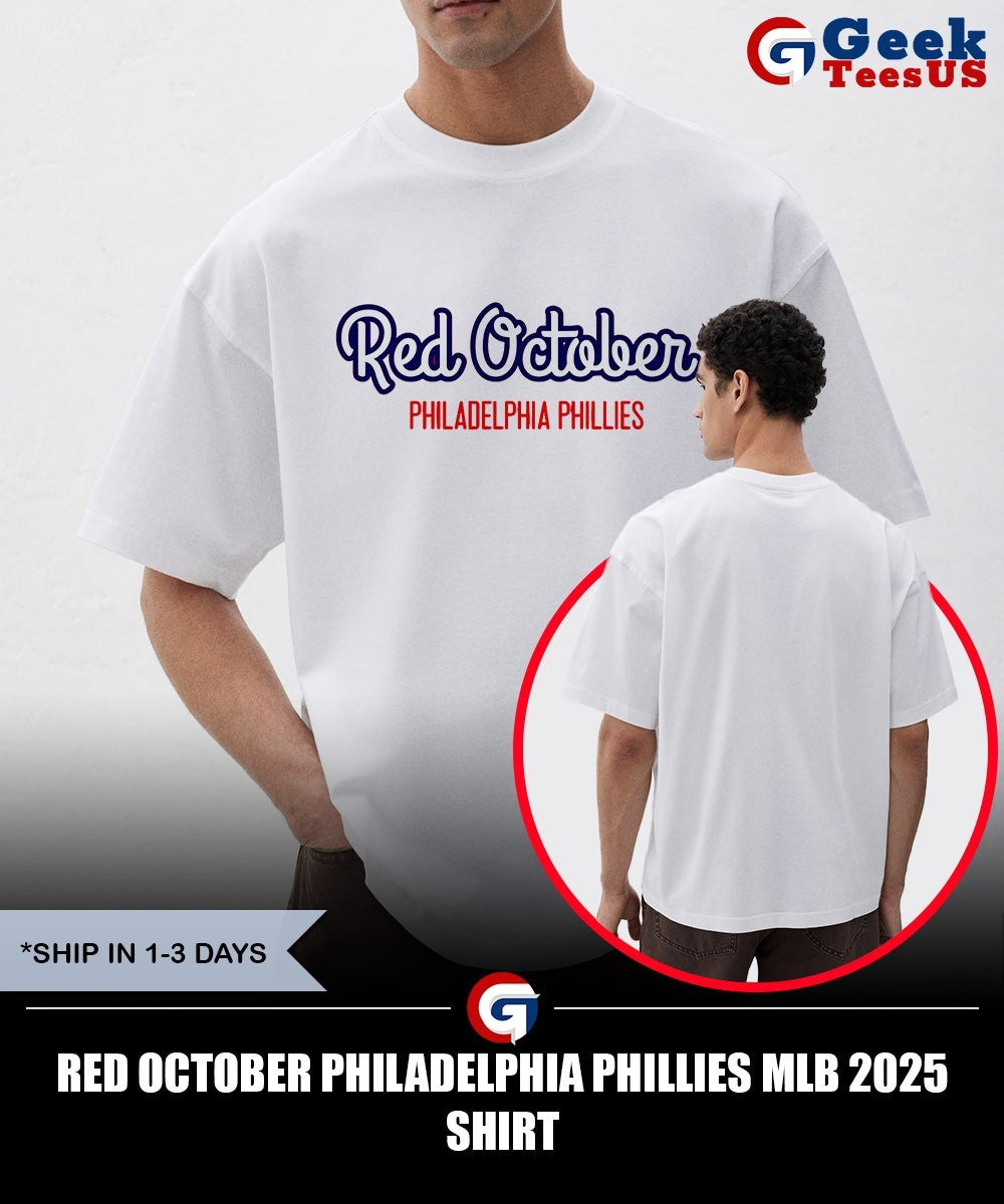 Red October Philadelphia Phillies MLB 2025 shirt