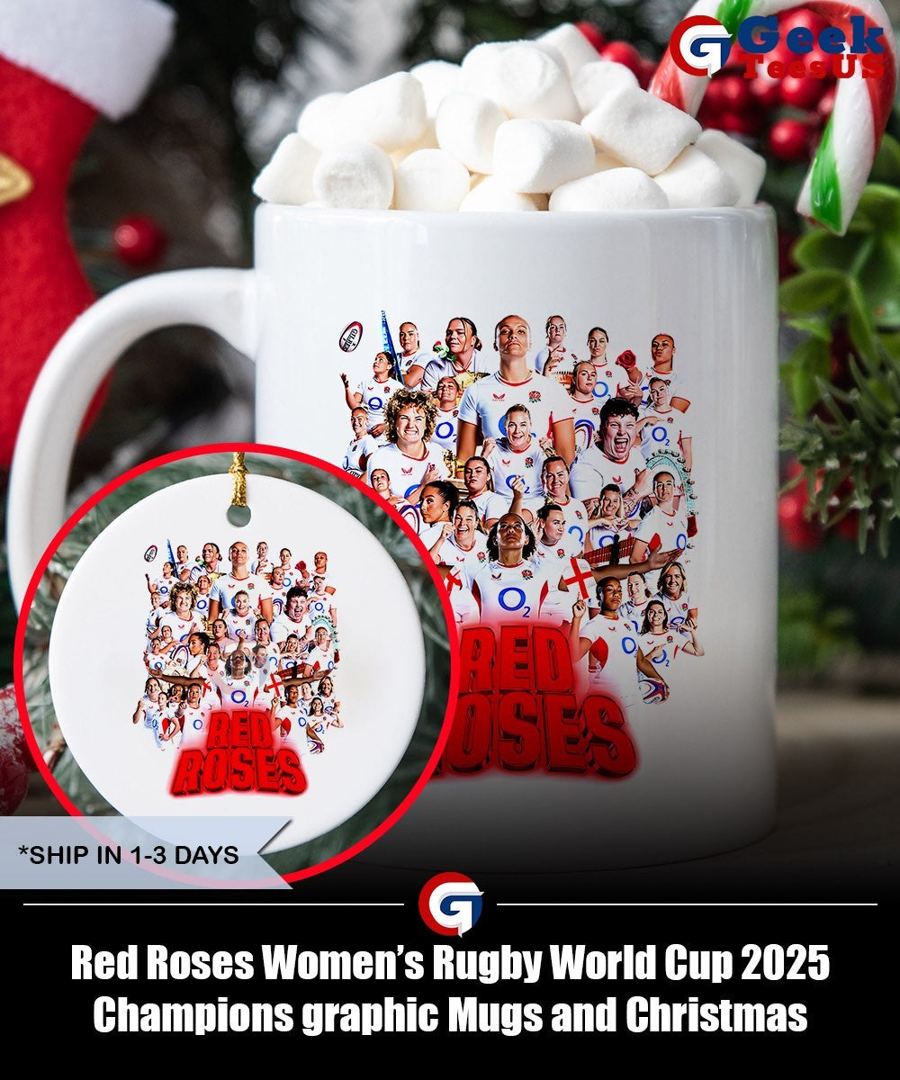Red Roses Women’s Rugby World Cup 2025 Champions graphic shirt