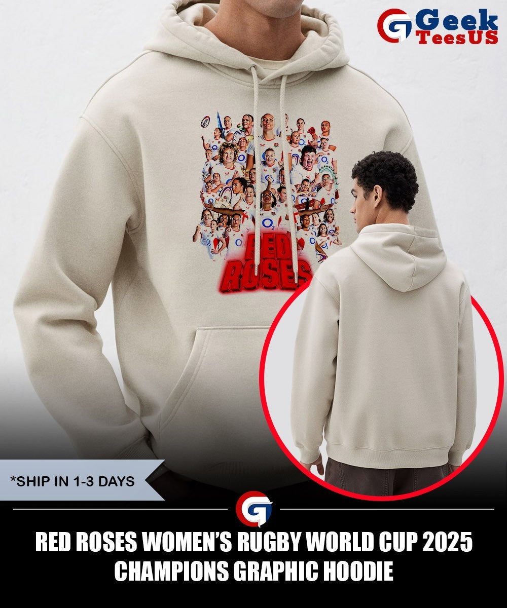 Red Roses Women’s Rugby World Cup 2025 Champions graphic shirt