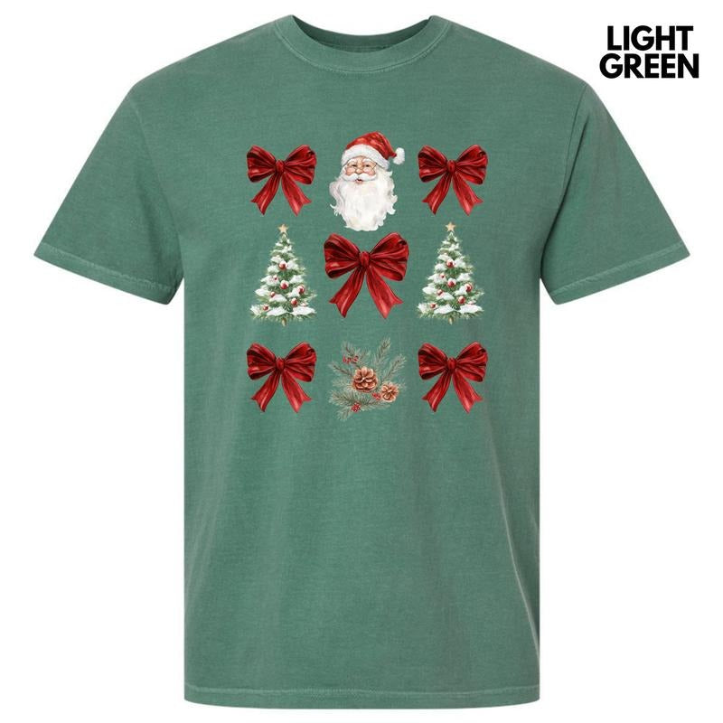 Red Santa Collage Comfort Colors T-Shirt 'NLB' Hoodie, Sweatshirt | HypeDripTees.com