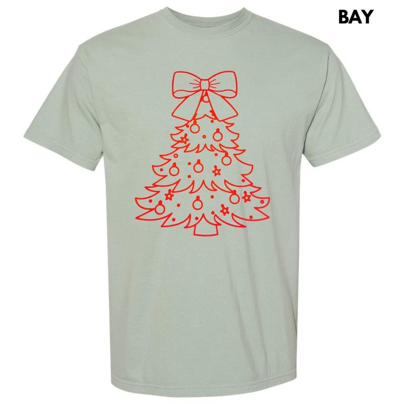Red Tree PUFF Comfort Colors T-Shirt Hoodie, Sweatshirt | HypeDripTees.com