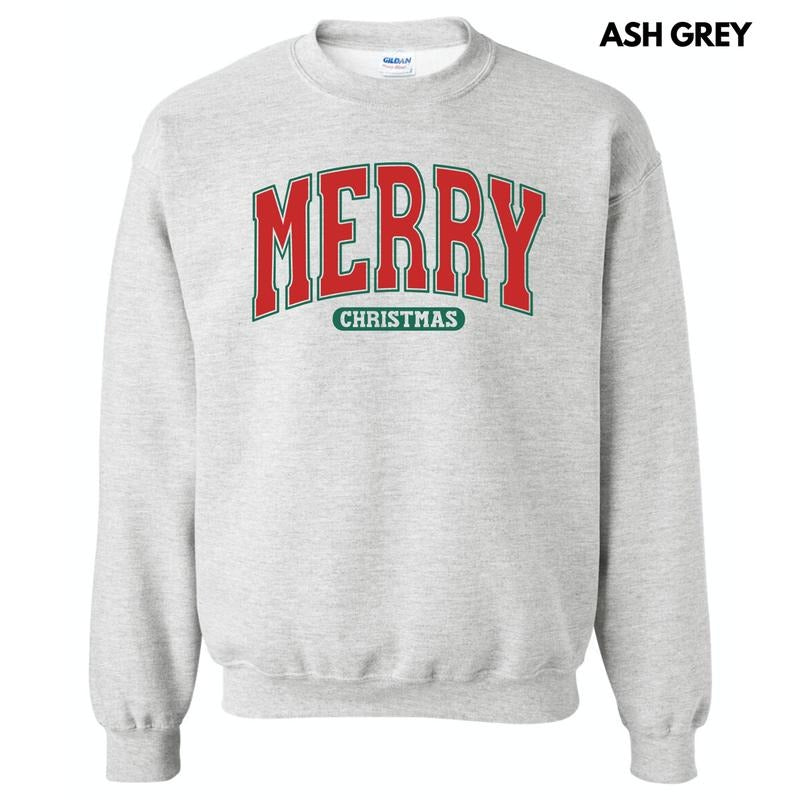 Red Varsity Merry Christmas Sweatshirt 'NLB' T-Shirts, Hoodie | HypeDripTees.com