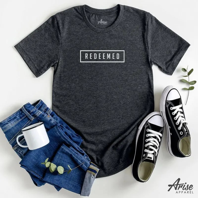 Redeemed Christian Christian Shirt Baptism Baptism Church Religious Shirt Bible Text T-Shirts, Hoodie, Sweatshirt