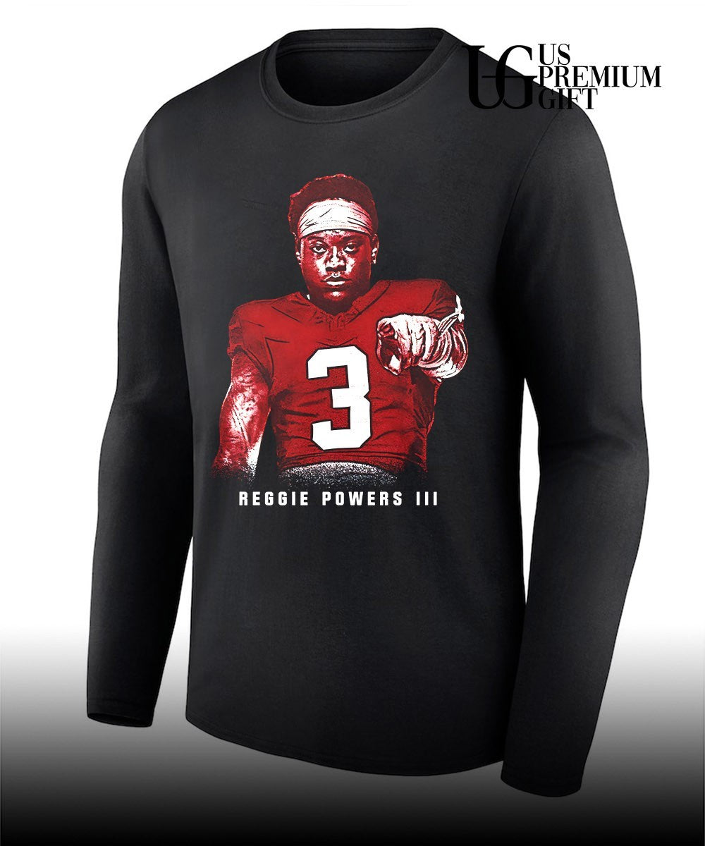 Reggie Powers III Oklahoma Sooners football college pose shirt