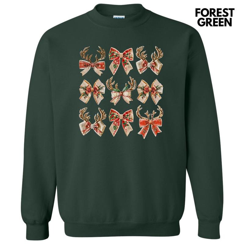 Reindeer Coquette Collage Sweatshirt 'NLB' T-Shirts, Hoodie | HypeDripTees.com