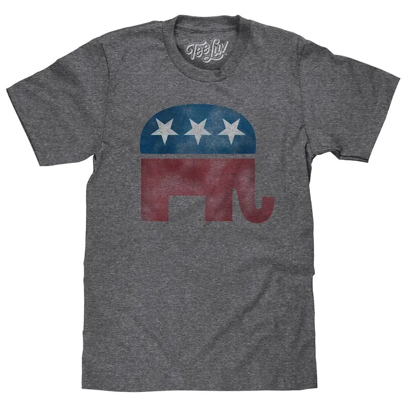 Republican Elephant T-Shirt - Gray Hoodie, Sweatshirt | HypeDripTees.com