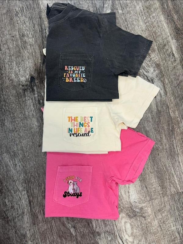 Rescue Cat T-Shirts - Adopt Dont Shop - Rescued is My Favorite Breed