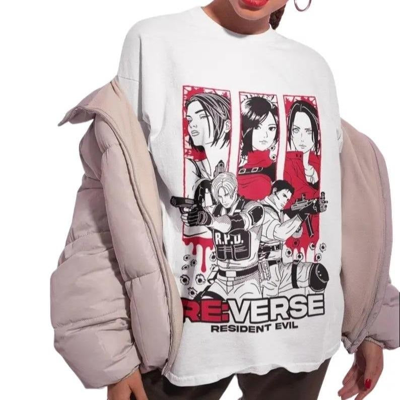 Resident Evil T-Shirt, Resident Evil Vintage T-Shirt, Anime T-shirt Hoodie, Sweatshirt | HypeDripTees.com