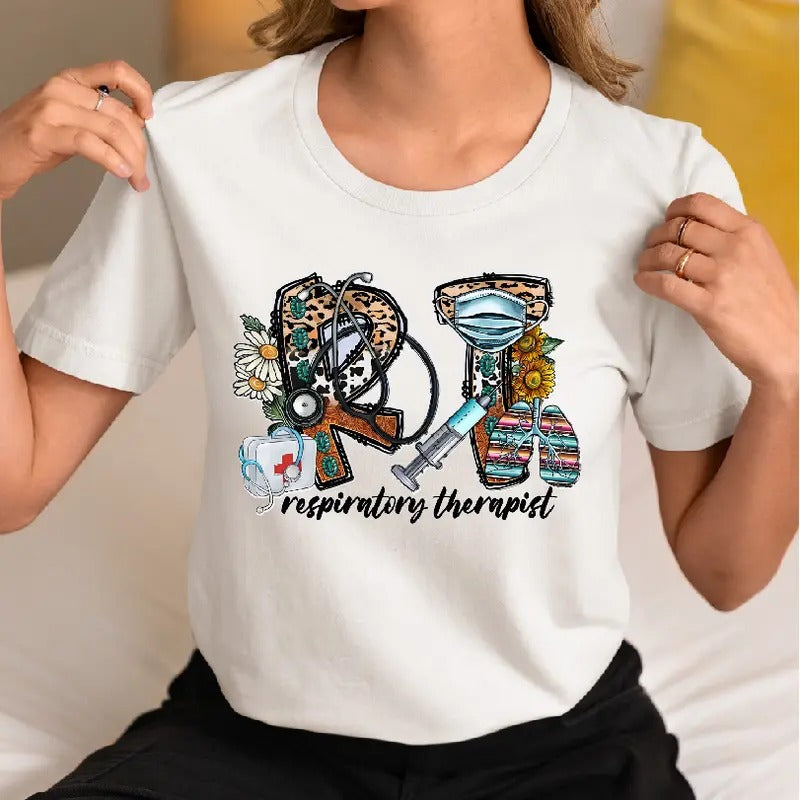 Respiratory Therapist T-Shirt, RT Nurse Shirt, Pediatric RT Tee, Respiratory Therapist Gift Tee, Pulmonologist Short...