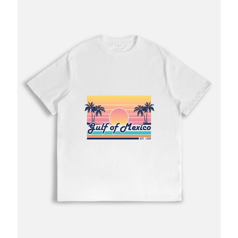 Retro - Inspired and Tropical T - Shirt: "Gulf of Mexico Est. 1550" Hoodie, Sweatshirt | HypeDripTees.com