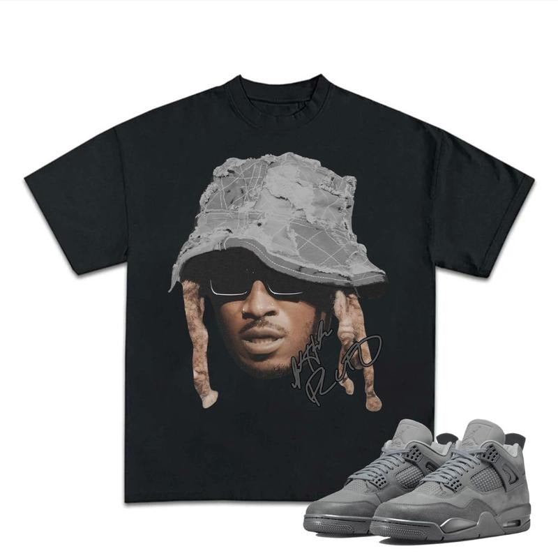 Retro 4S Wet Cement Shirt Future Wet Cement Shirt Match Sneaker Hiphop Rap Streetwear Y2K Shirt Cotton Menswear T-Shirts, Hoodie, Sweatshirt