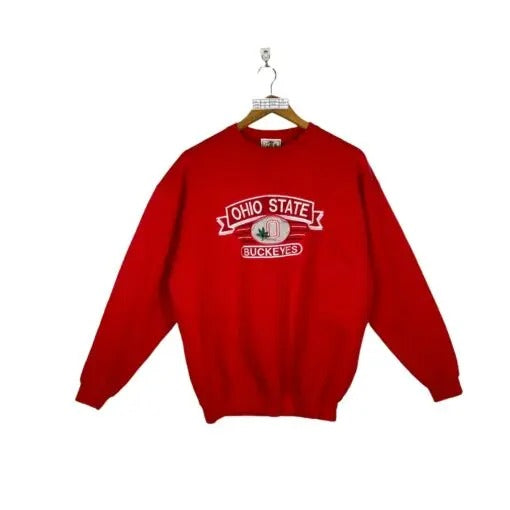 Retro 80s Ohio State University Buckeyes NCAA Pullover Crewneck Cotton Hoodie Sweatshirt T-Shirts | HypeDripTees.com