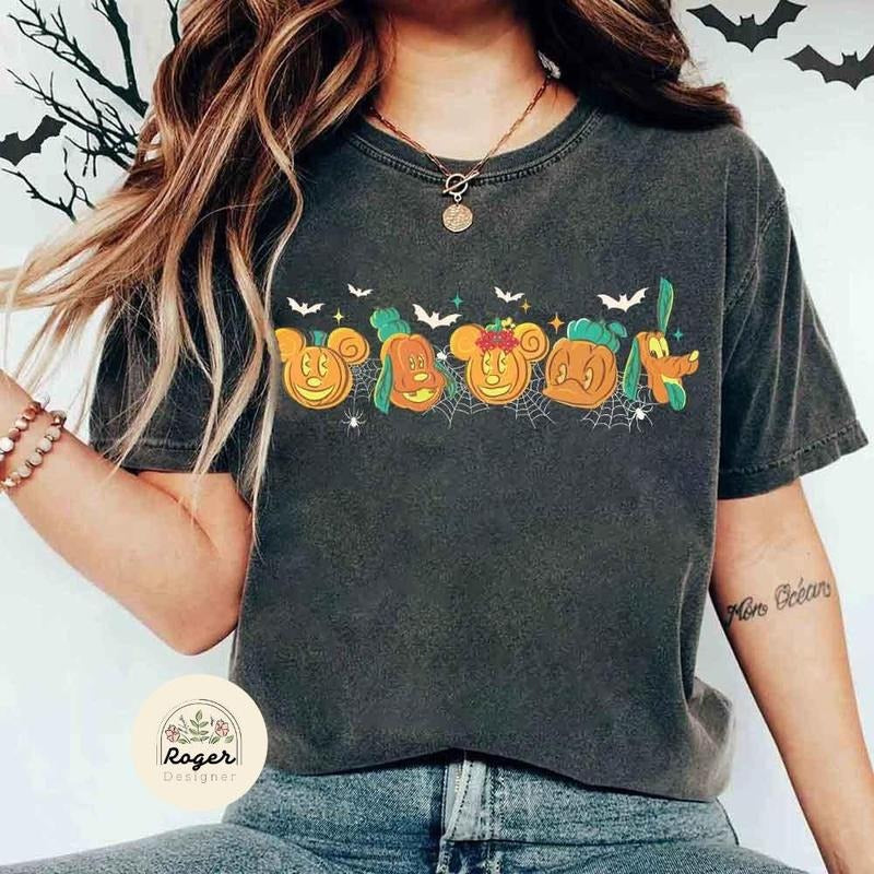 Retro Animal Friends Pumpkin Halloween Fall Family Trip Shirt T-Shirts, Hoodie, Sweatshirt
