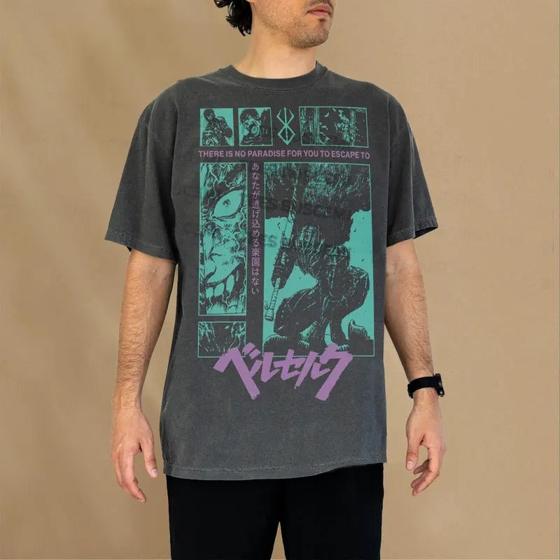 Retro Anime Graphic T-Shirt, Unisex Vintage 90s Manga TV Show Series Tee, Grunge Streetwear Style Anime Shirt will Make...