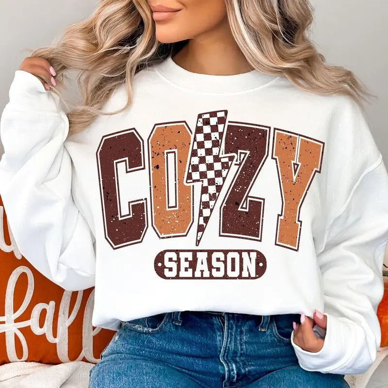 Retro Autumn Cozy Season Retro Full Autumn Cute Thanksgiving Fall Woman Autumn Season Spooky T-Shirts, Hoodie, Sweatshirt