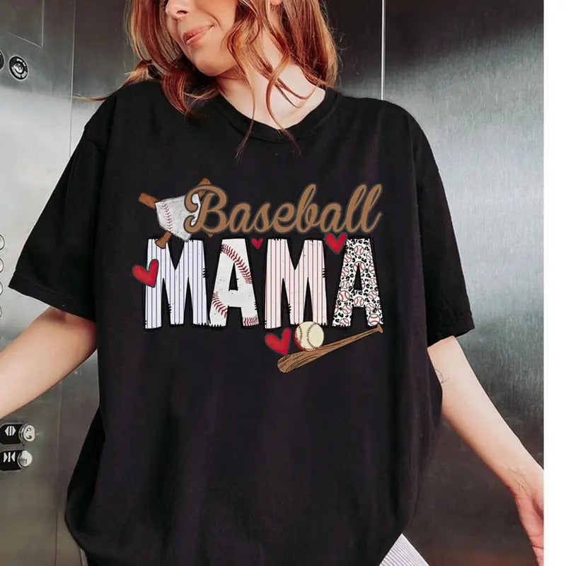 Retro Baseball Mama T-shirt, Mama Baseball T-shirt, Mama , Baseball Shirt, Baseball Mom Hoodie, Sweatshirt | HypeDripTees.com