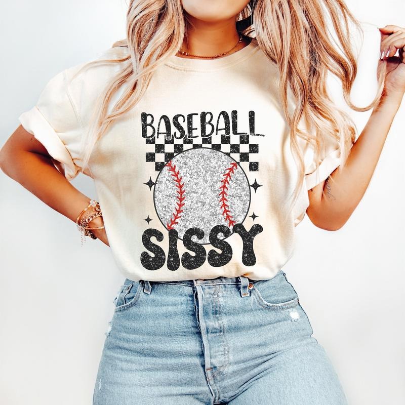 Retro Baseball Sister T-Shirt, Baseball T-Shirt, Sports T-Shirt, Baseball Sissy T-Shirt Hoodie, Sweatshirt | HypeDripTees.com