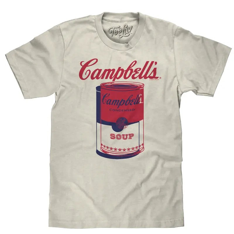 Retro Campbell's Soup Can T-Shirt - Oatmeal Heather Hoodie, Sweatshirt | HypeDripTees.com