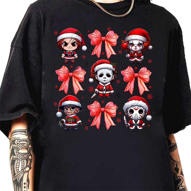 Retro Christmas Killers Shirt - Vintage Style with a Slasher Twist Hoodie, Sweatshirt | HypeDripTees.com