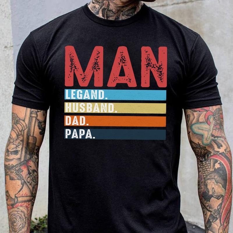 Retro Dad The Man Shirt, Dad Legend, Dad Husband, Papa Shirt, Dad Quotes Tee, Best Dad Ever Shirt, Fathers Day Gift, Dad...