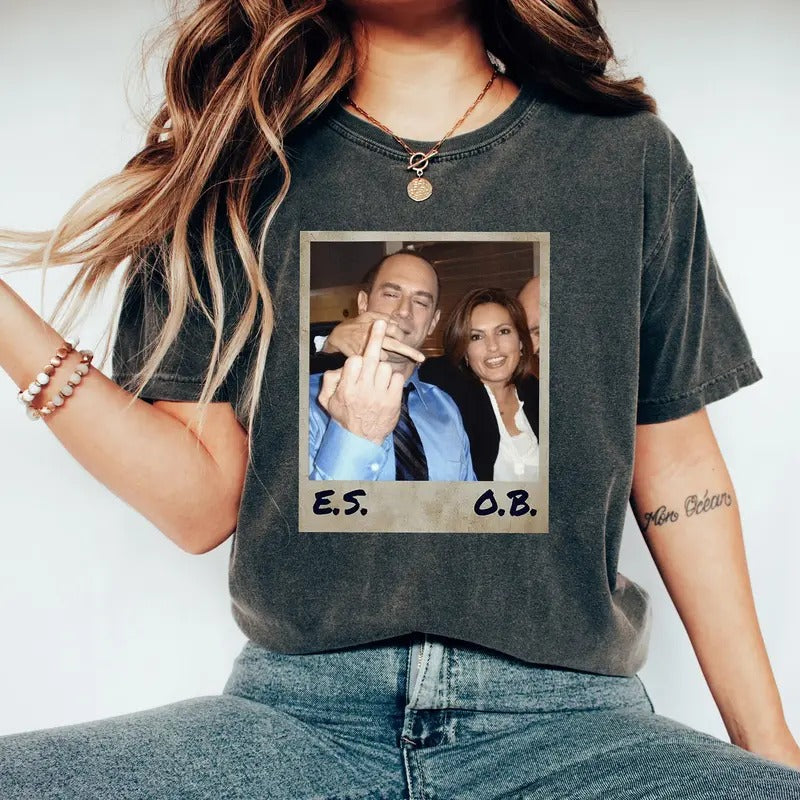 Retro Elliot Stabler And Olivia Benson Shirt, Elliot And Olivia Tshirt, Law And Order SVU Tee, 90s Graphic Tee, 90s Movie...