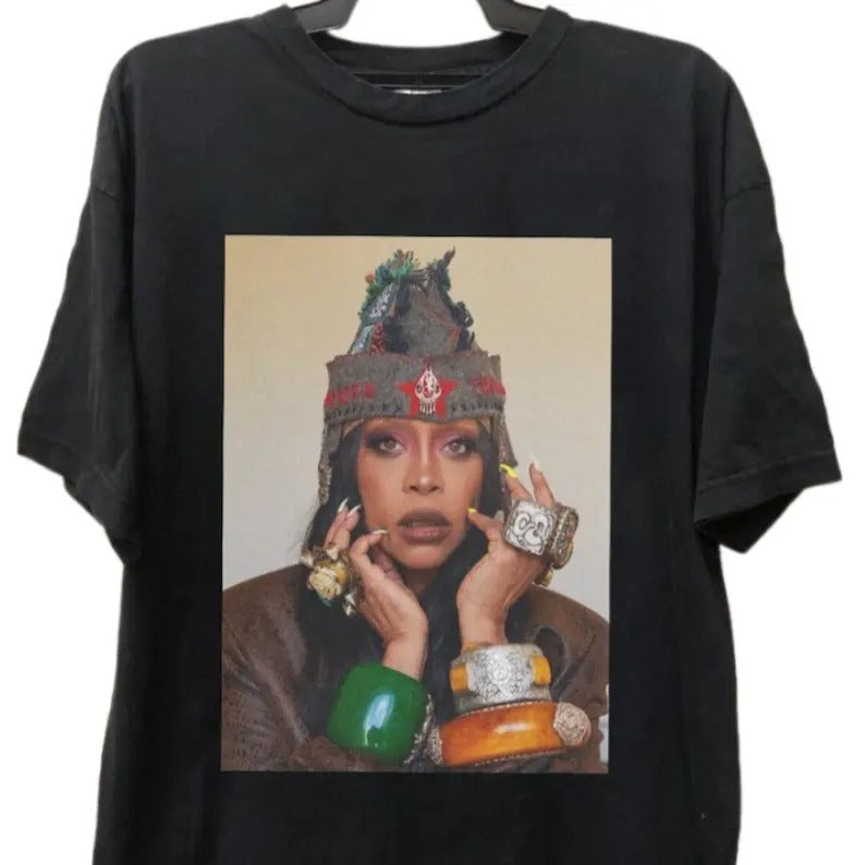 Retro Erykah Badu Country Music Shirt, Erykah Badu Albums Graphic Unisex Shirt Cotton Fabric Top Hoodie, Sweatshirt