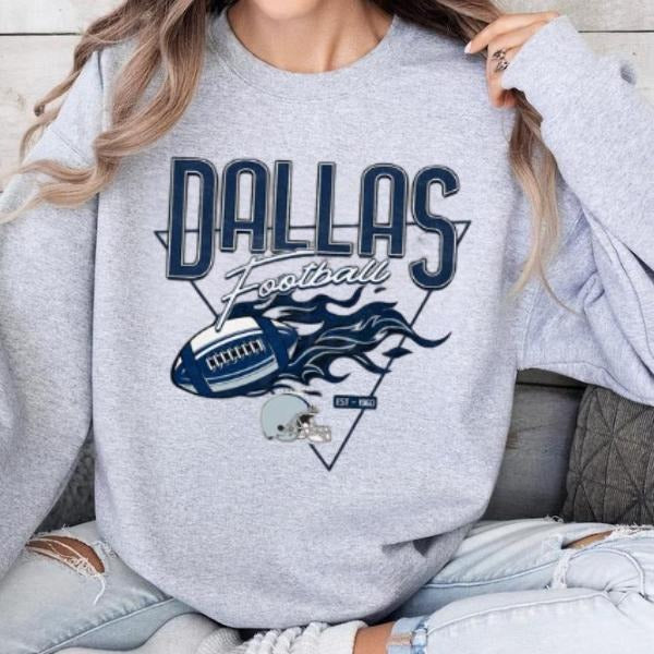 Retro Football Tee Hometown Team T-shirt Vintage Football Shirt, Dallas Football Throwback Shirt Hoodie, Sweatshirt
