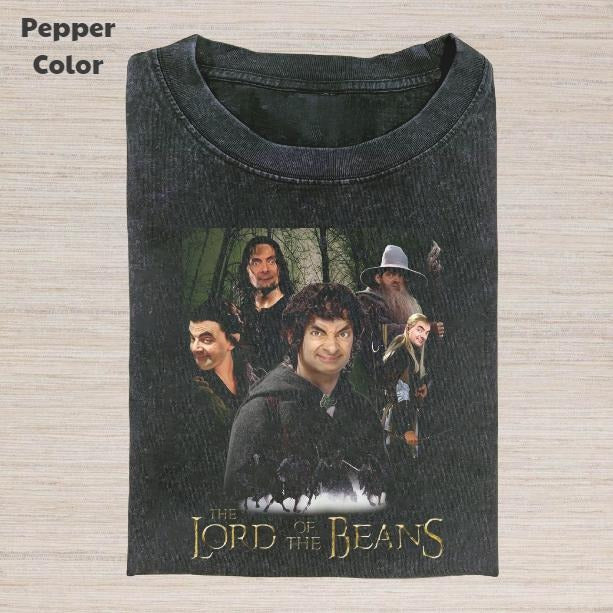 Retro Funny Vintage Graphic Tee, Mr. Bean The Lord of the Rings Beans T-Shirt, Unisex Meme Cringe Funny Dumb Shirt, Gift...