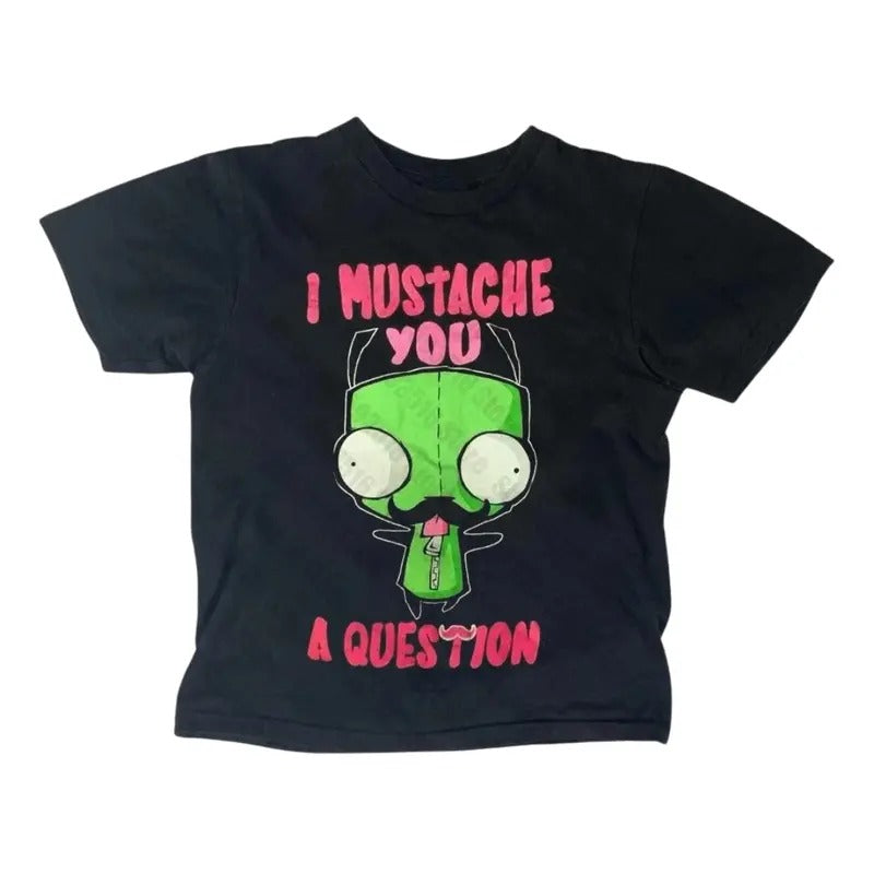 Retro GIR Baby Tee, Gothic Emo Girl Baby Tee, Y2k Top Women Streetwear, Scene Clothing 2000s, 2000s Emo Tops, Women...