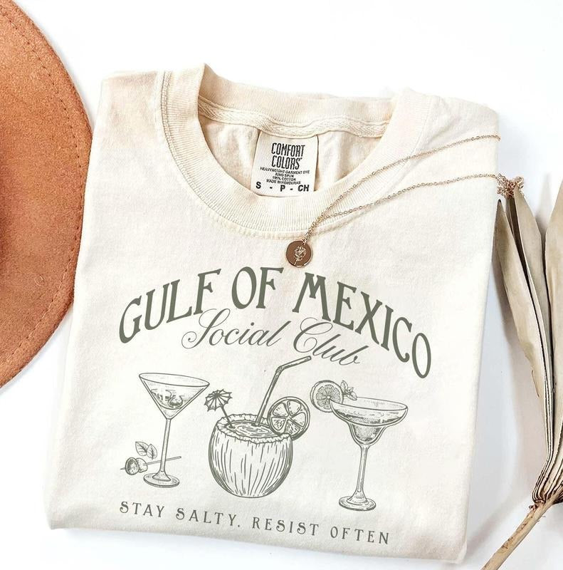 Retro Gulf Of Mexico Social Club  Shirt, Gift For Democrat,Trump Progressive Liberal Funny Political Tee,1550 Exploration...