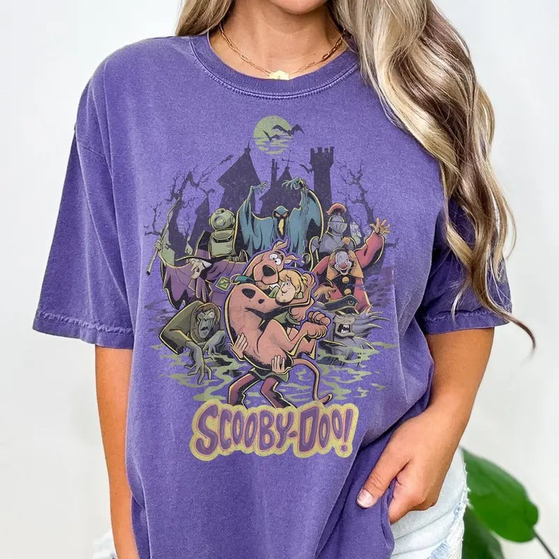 Retro Halloween Comfort Colors 90s Movies Shirt, Vintage Halloween Sweatshirt, Oversized TShirt for Women, Spooky Shirt,...