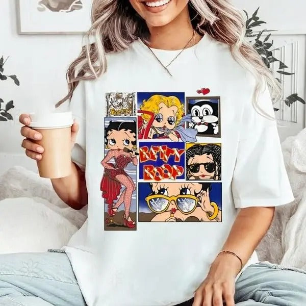 Retro I Am A July Girl Betty Boop Shirt, Want To See Shirt, Betty Boop Fan Shirt, Gift For Betty Boop Lovers Hoodie,...
