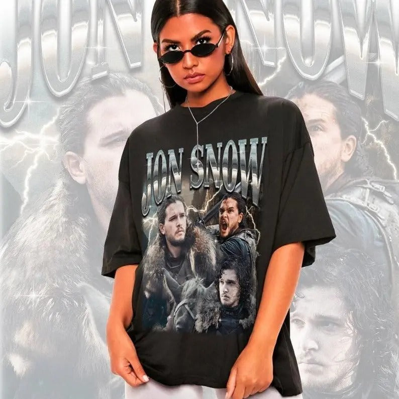 Retro Jon Snow Shirt -jon snow tshirt,jon snow t shirt,jon snow t-shirt Hoodie, Sweatshirt | HypeDripTees.com