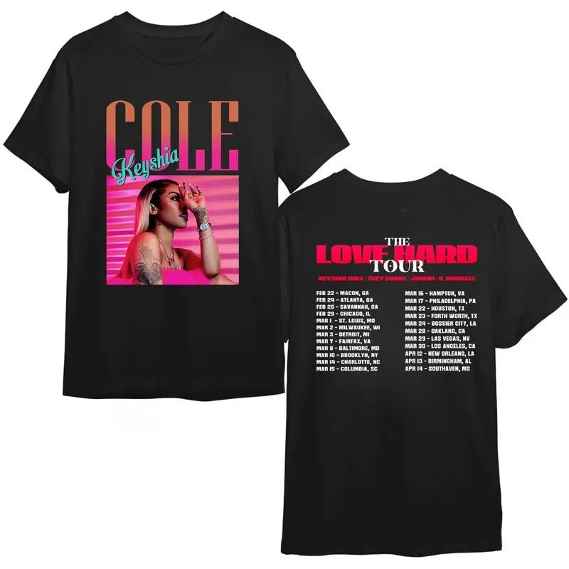 Retro Keyshia Kole Tour Shirt, Vintage The Love Hard Tour 2024 Shirt Hoodie, Sweatshirt | HypeDripTees.com