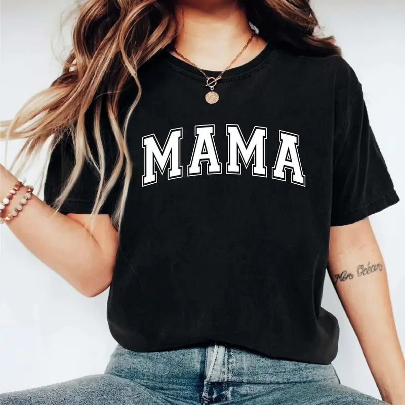 Retro Mama T-shirt, New Mom Gift Tee, Mother's Day Shirt Present Idea, Mommy Birthday Tee, Gift For Wife, Pregnancy...