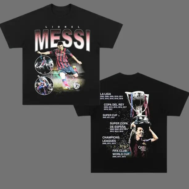 Retro Messi T-Shirt, Messi 2-Sided Vintage Tee, Unisex Soccer Shirt, Sweatshirt, Graphic Tees, Menswear Womenswear...