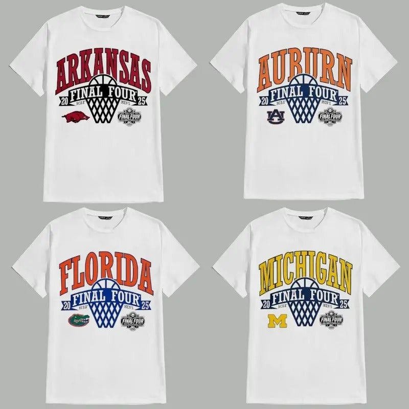 Retro NCAA Final Four 2025 All-Team T-Shirt, Classic Sports Fan Pullover, Vintage Streetwear Tee for Men Hoodie, Sweatshirt