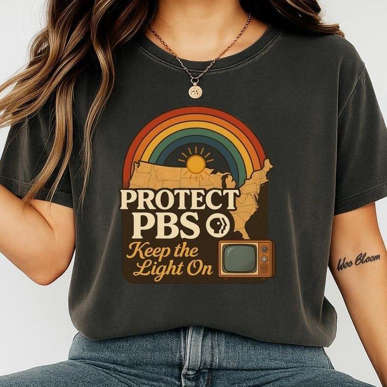 Retro PBS Protect Tee, Unisex Heavy Cotton T-Shirt, Great for Gifts Hoodie, Sweatshirt | HypeDripTees.com