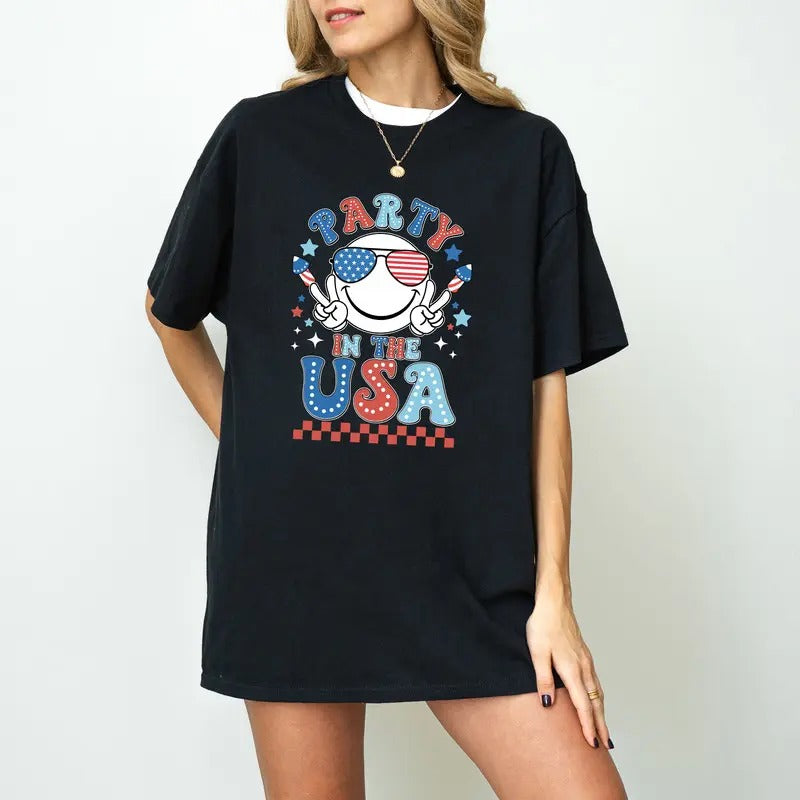 Retro Party in the USA Shirt, Party In The USA Shirt,4th of July Shirt, Independence Day Shirt, USA Patriotic Tee, 4th of...