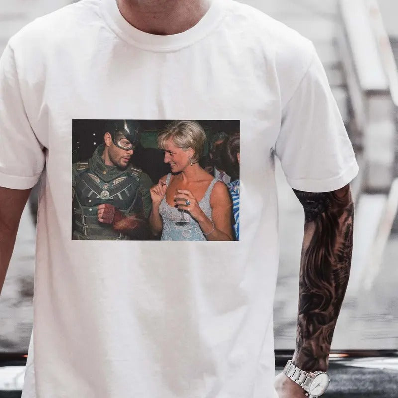 Retro Princess Diana and Soldier Boy Shirt, Princess Diana Tshirt, Princess Diana Crewneck, Limited Soldier Boy Vintage...