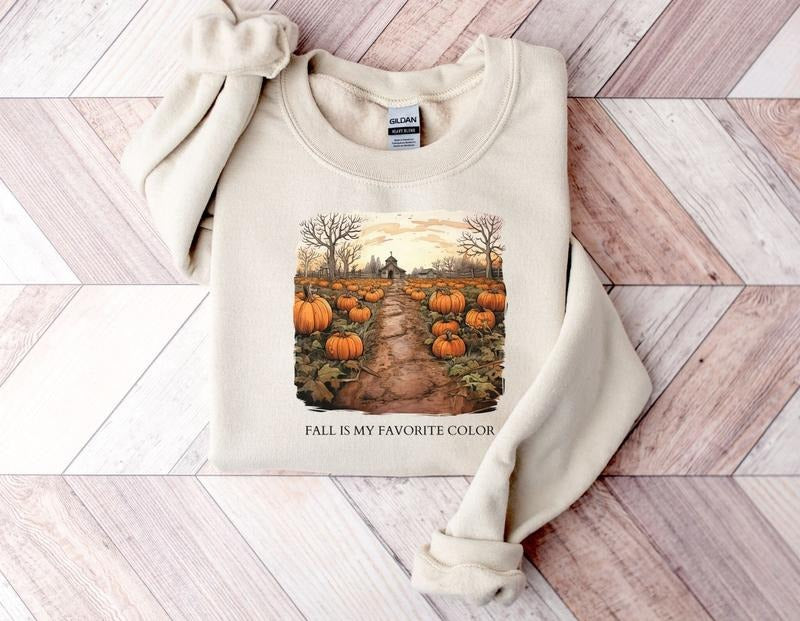 Retro Pumpkin Season Sweatshirt  Cute Fall Sweatshirt  Thanksgiving Gift T-Shirts, Hoodie | HypeDripTees.com