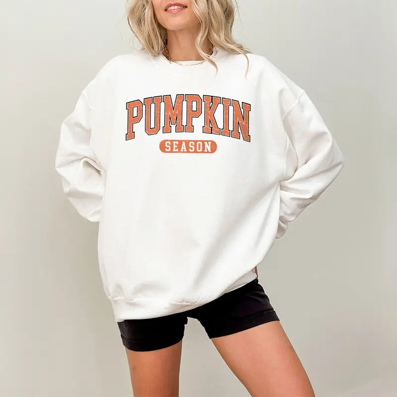 Retro Pumpkin Season Sweatshirt, Cute Fall Sweatshirt, Thanksgiving Gift, Halloween Sweatshirts For Women, Fall Gifts,...