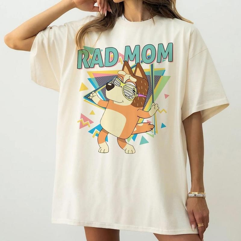 Retro Rad Mom Bluey Shirt, Retro Chilli Mom Sweatshirt, Mom Bluey Shirt, Rad Mom Shirt, Bluey Family Shirt, Bluey Cool...