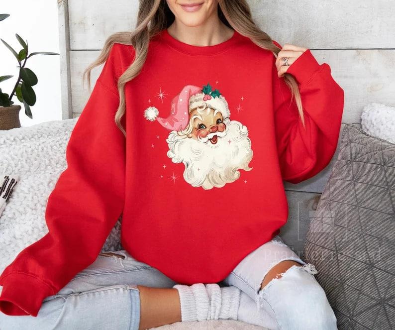Retro Santa Santa Retro Santa Shirt Santa Christmasstyle{N002}4 T-Shirts, Hoodie, Sweatshirt