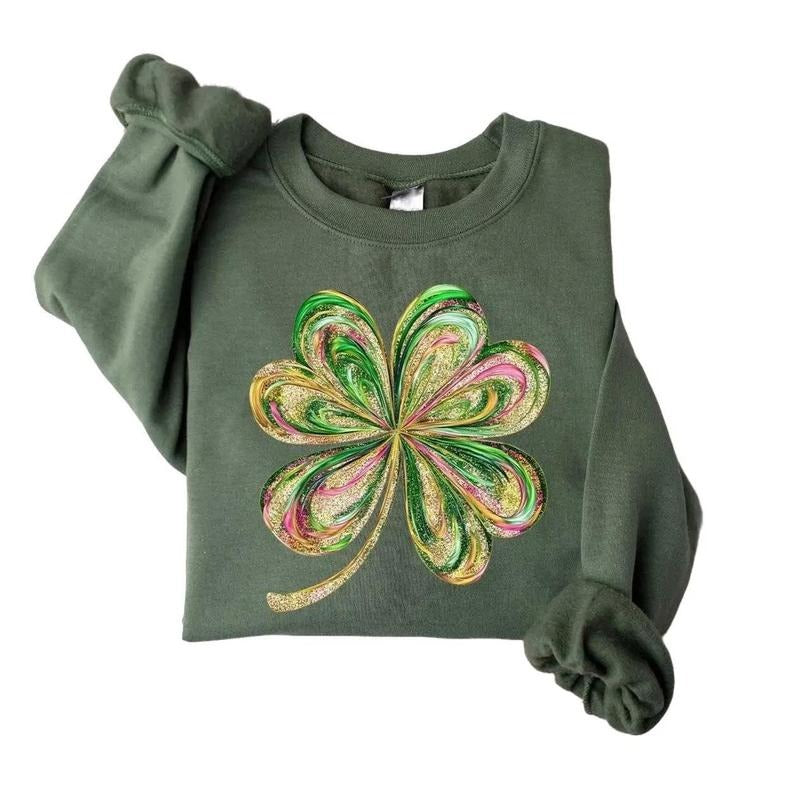Retro Shamrock Shenanigans Cute St Patrick'S Day Lucky Irish Shirt Four Leaf Clover Nurse Shirt T-Shirts, Hoodie, Sweatshirt