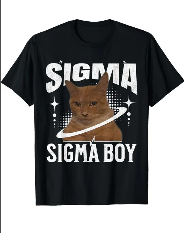 Retro Sigma Sigma Boy - Funny Sigma Cat Meme Y2K T-Shirt Womenswear Top Hoodie, Sweatshirt | HypeDripTees.com